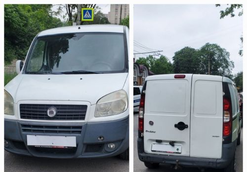 У Тернополі авто, яке переганяли з-за кордону для ЗСУ, припаркували під знак "Пішохідний перехід" (фото)