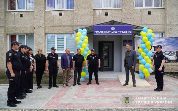 У селі в Бучацькій громаді з’явилася поліцейська станція (ФОТО, ВІДЕО)
