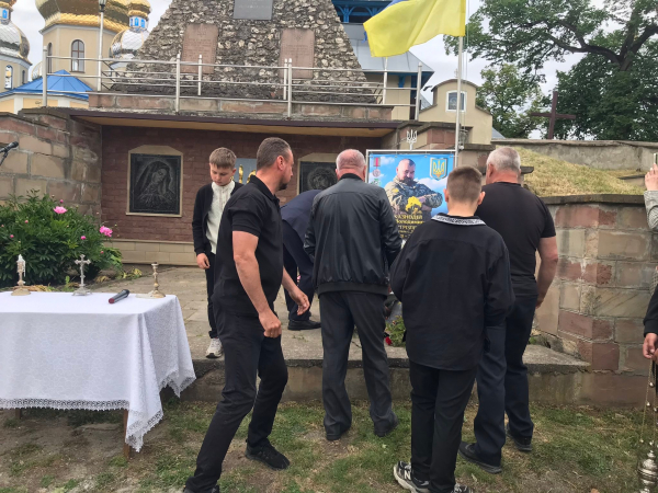 Пам’ятний банер загиблому захиснику Тарасу Казнодію відкрили у Теребовлянській громаді (фото)