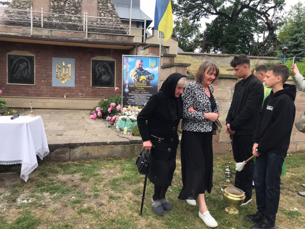 Пам’ятний банер загиблому захиснику Тарасу Казнодію відкрили у Теребовлянській громаді (фото)