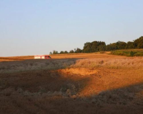 Найімовірніше впала російська ракета: під час атаки на Україну в полі поблизу польського Любліна стався вибух (фото)