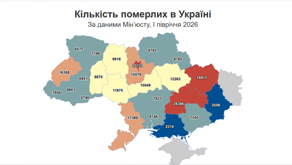 Народжуваність на Тернопільщині за рік скоротилася на 20%