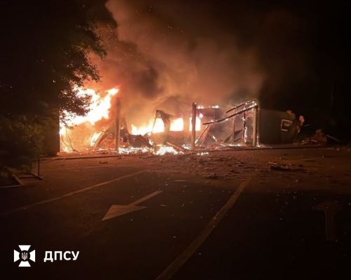 рф вдарила дронами по міжнародному пункту пропуску «Виноградівка — Вулканешти» на кордоні України та Молдови (фото)