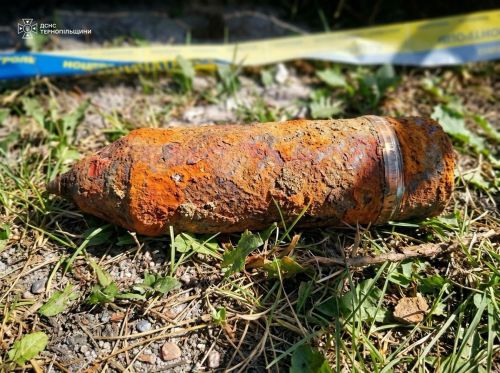 Артилерійський снаряд часів Другої світової війни знищили на Кременеччині (фото)
