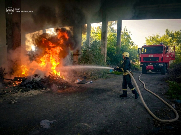 Горіли приватний будинок, трава та сміття: пожежі на Тернопільщині (ФОТО)