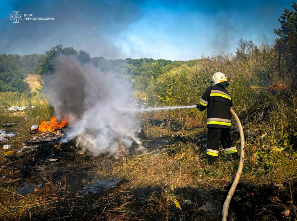 Горіли приватний будинок, трава та сміття: пожежі на Тернопільщині (ФОТО)
