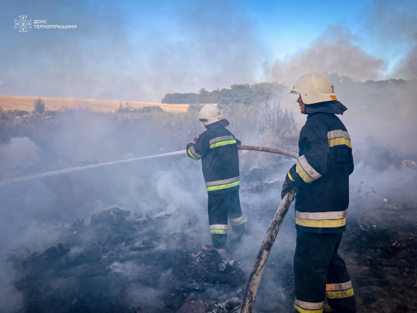 Горіли приватний будинок, трава та сміття: пожежі на Тернопільщині (ФОТО)