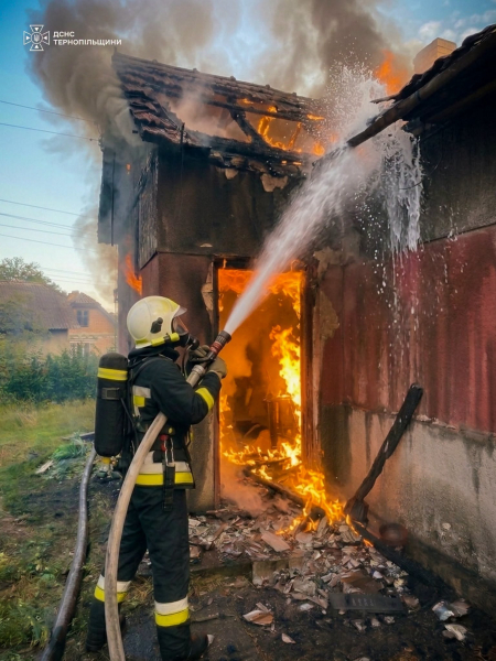 Вогонь знищив покрівлю та перекриття: у Білобожницькій громаді горів житловий будинок (фото, відео)