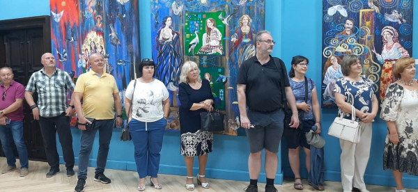 У Збаразькому замку відкрили виставку картин заслуженого художника України Юрія Нагулка (фото)