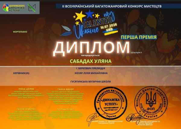 Учні Гусятинської музичної школи здобули Гран-прі та чотири перші місця на всеукраїнському конкурсі (фото)