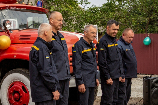 У Красному Гримайлівської громади запрацювала місцева пожежна команда (фото)