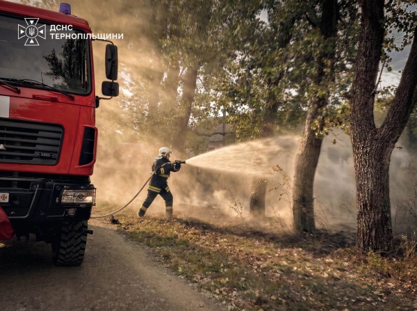 На Тернопільщині горів житловий будинок та стихійні сміттєзвалища (фото)