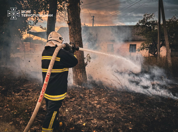 На Тернопільщині горів житловий будинок та стихійні сміттєзвалища (фото)