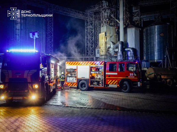 Зерносушарка спалахнула в Микулинецькій громаді: вогонь охопив 150 квадратних метрів (фото)