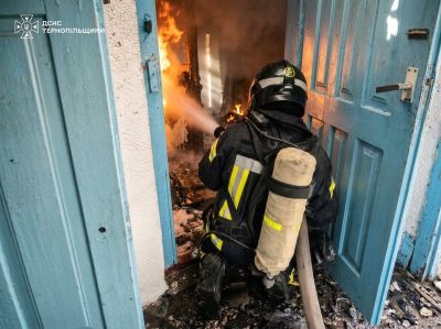 На Тернопільщині за минулу добу горіли господарські будівлі, авто та суха трава (фото)
