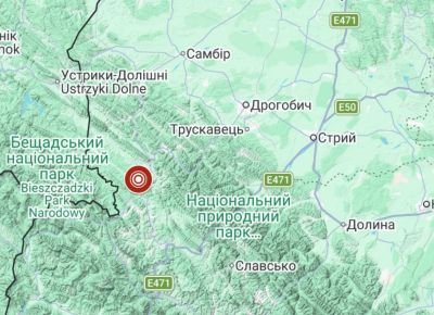 За 260 км від Тернополя: на Львівщині зафіксували землетрус магнітудою 2,0