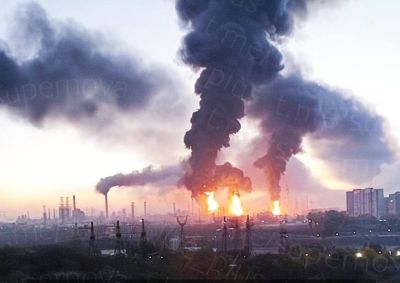 Втретє за рік: Сили оборони уразили Московський НПЗ (відео)