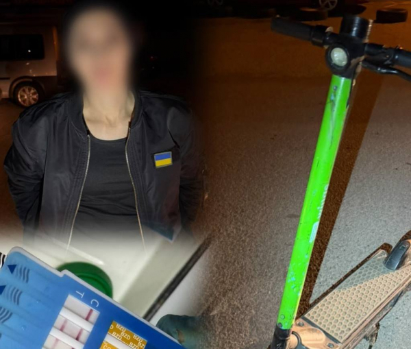 Третій раз за останній рік у Тернополі зловили ту саму жінку, яка керує електросамокатом під наркотиками (фото)