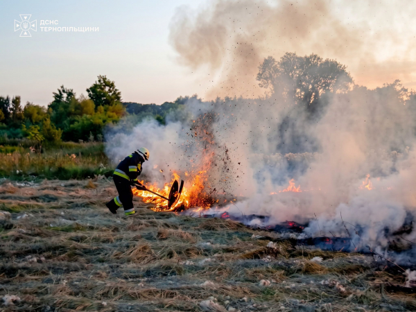 За добу на Тернопільщині ліквідували п’ять пожеж (фото)